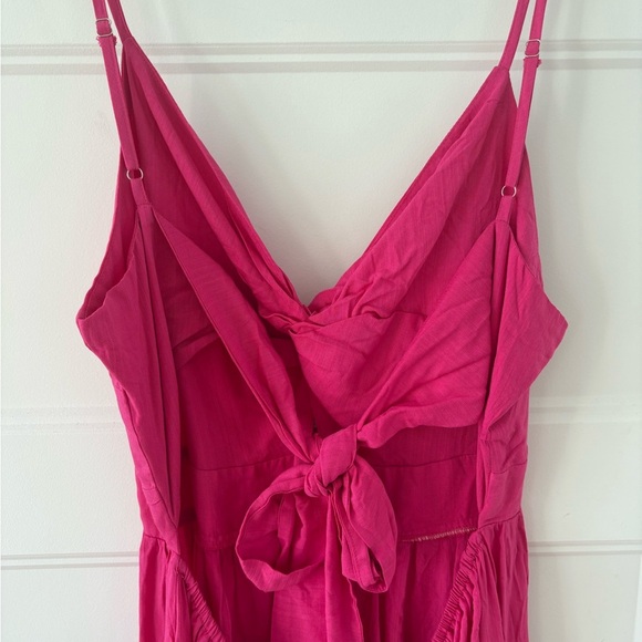 SHEIN Pink Twist Front Maxi Dress Size XL - Picture 3 of 5